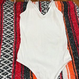 V neck bodysuit